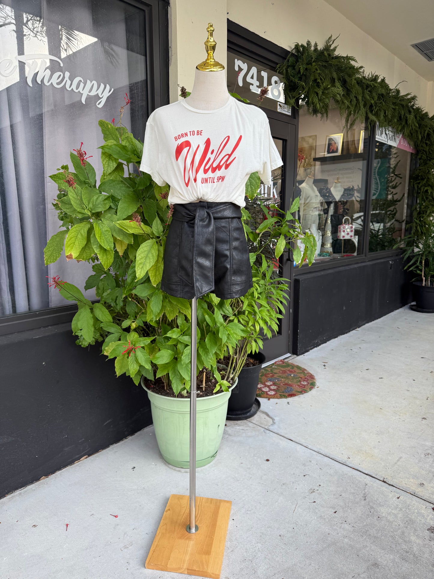 Jackie Leather Short