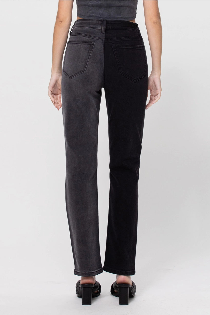 Tonya Two Tone High Rise Jeans