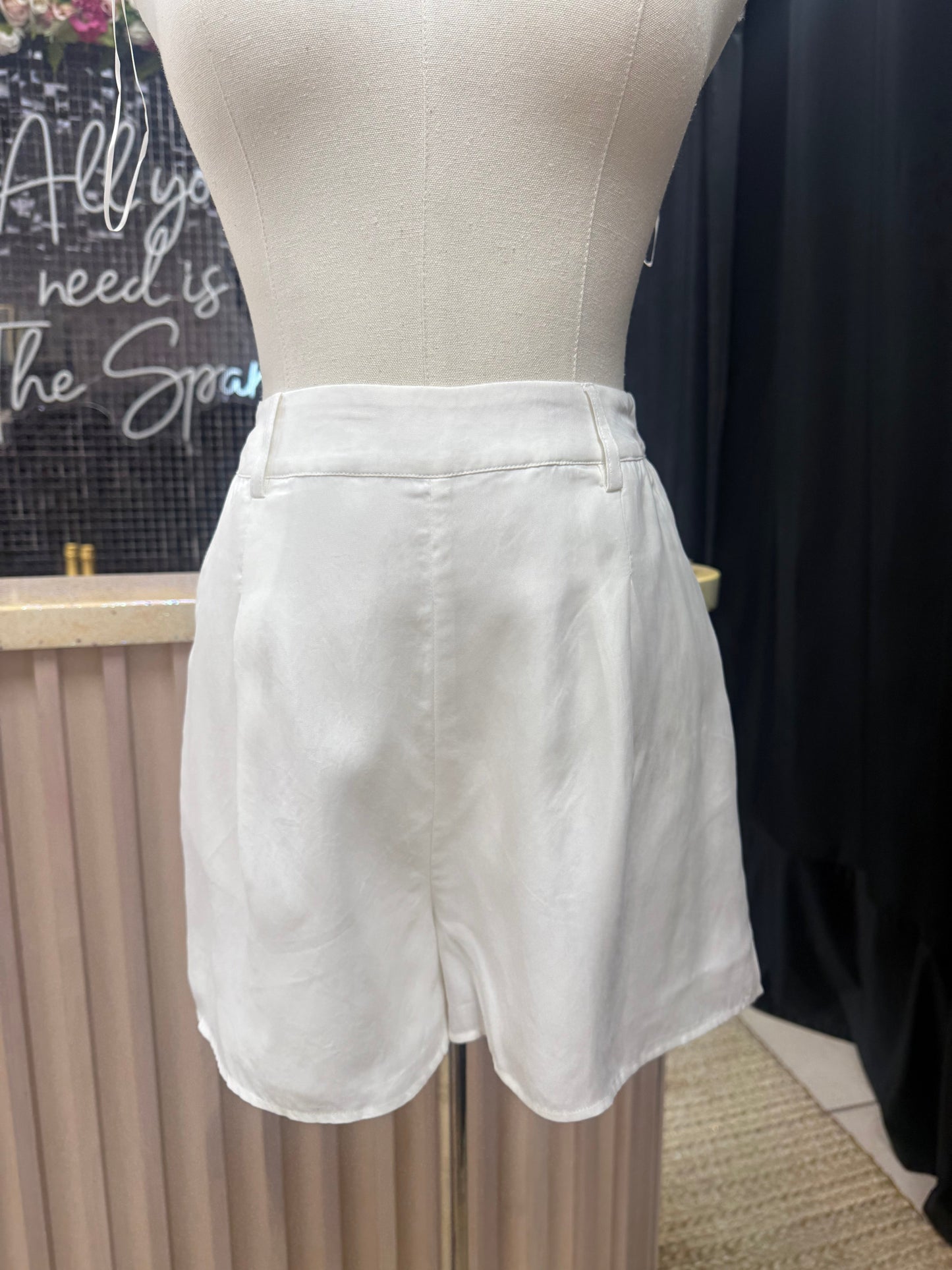 Heather Front Pleat Shorts Sadie and Sage