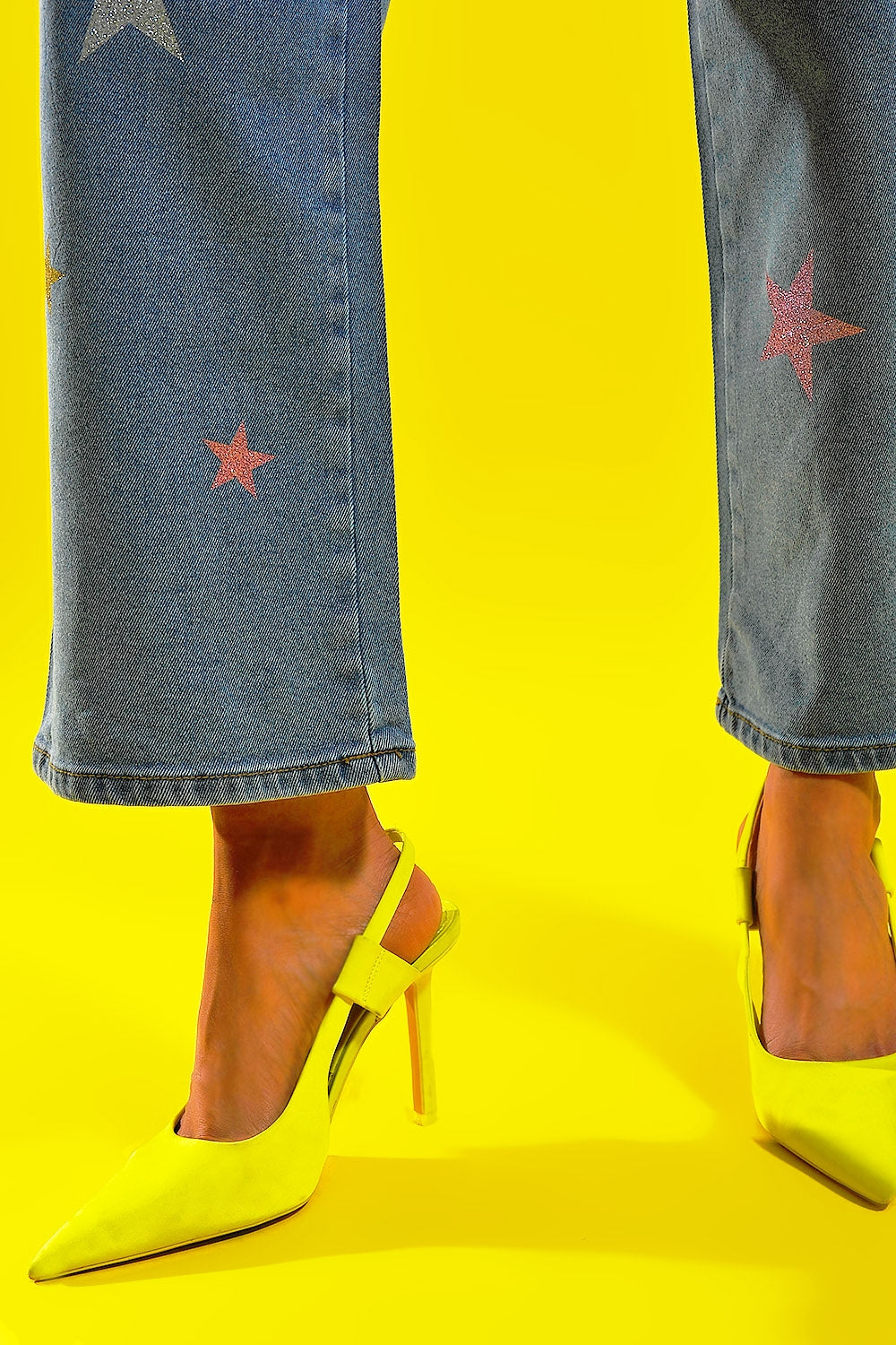 Star Print Jeans