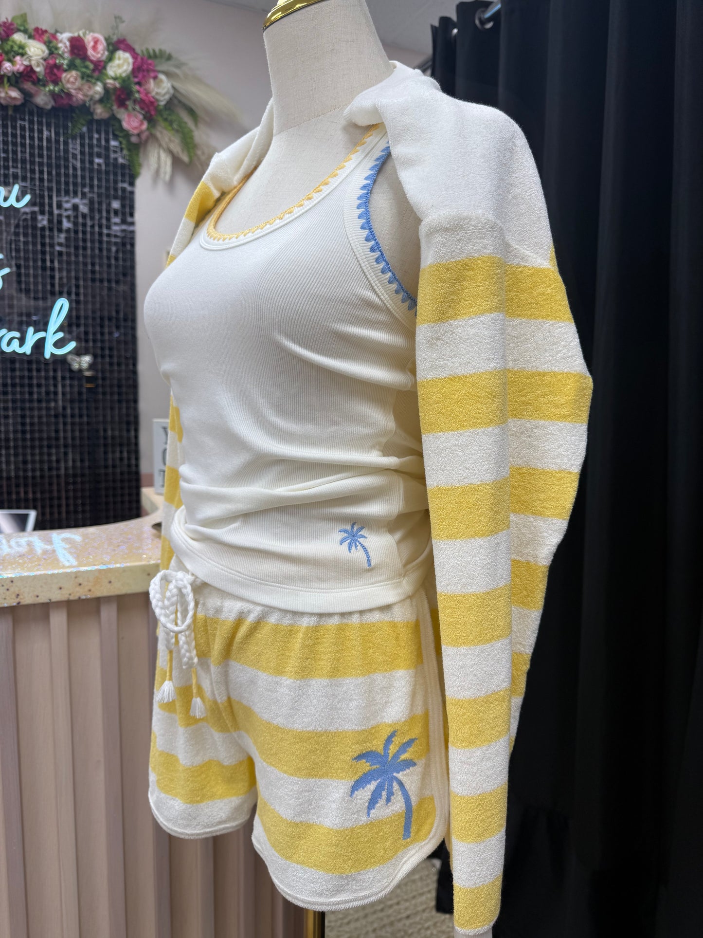 Charlee Cabana Embroidered Tank