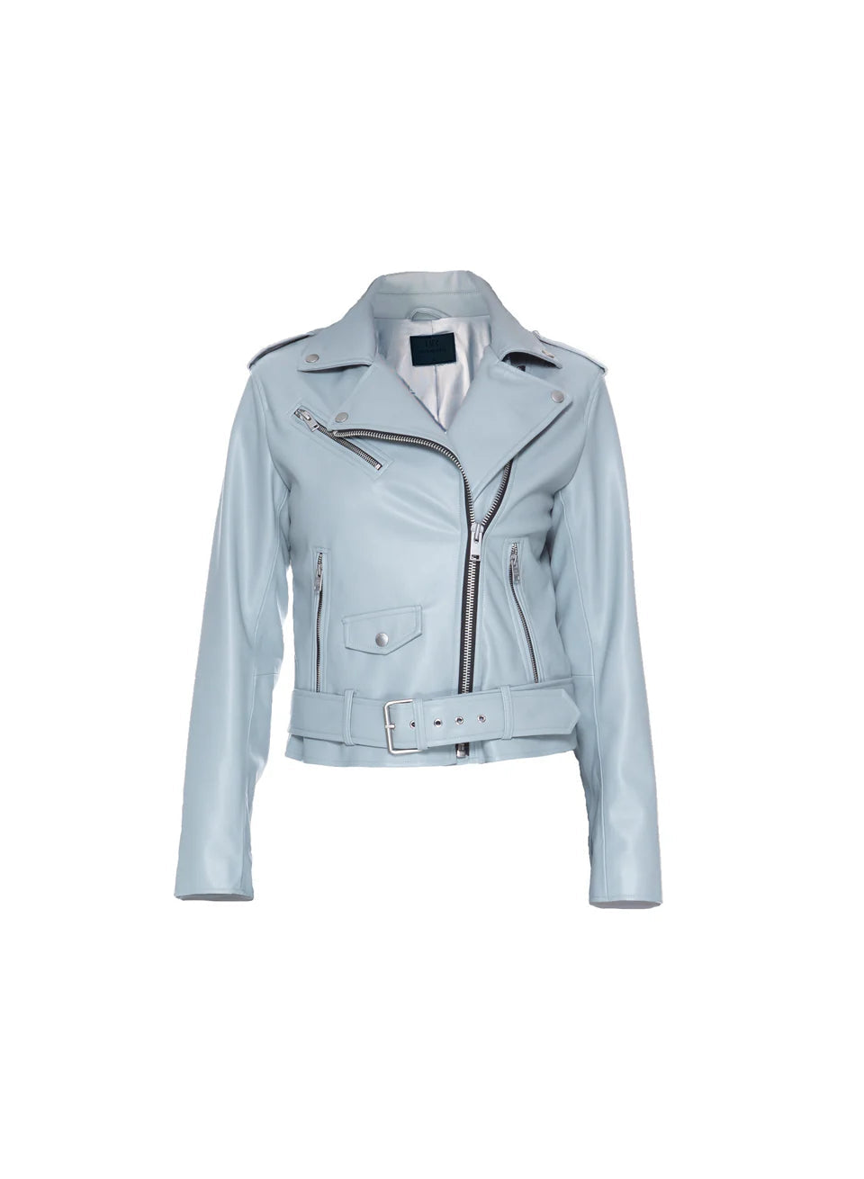 Celine Leather Jacket Blue Revival