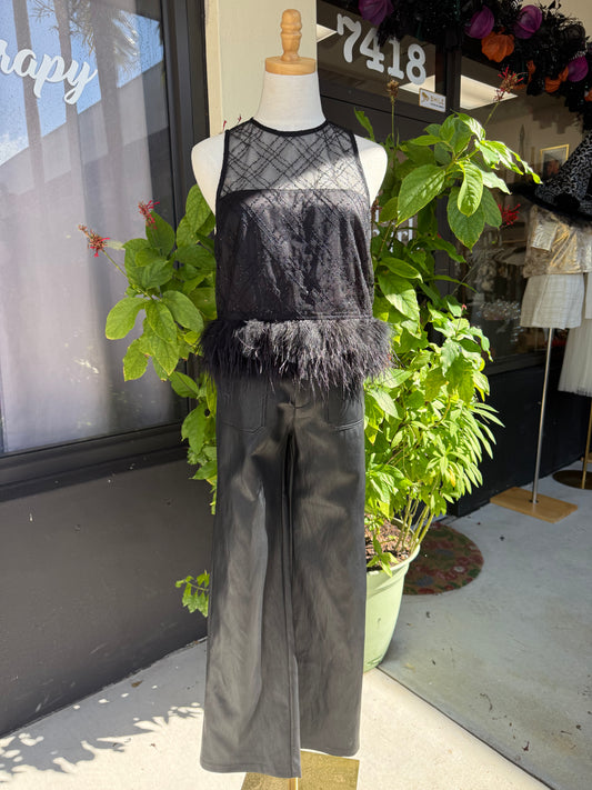 Geneveve Faux Leather Pant