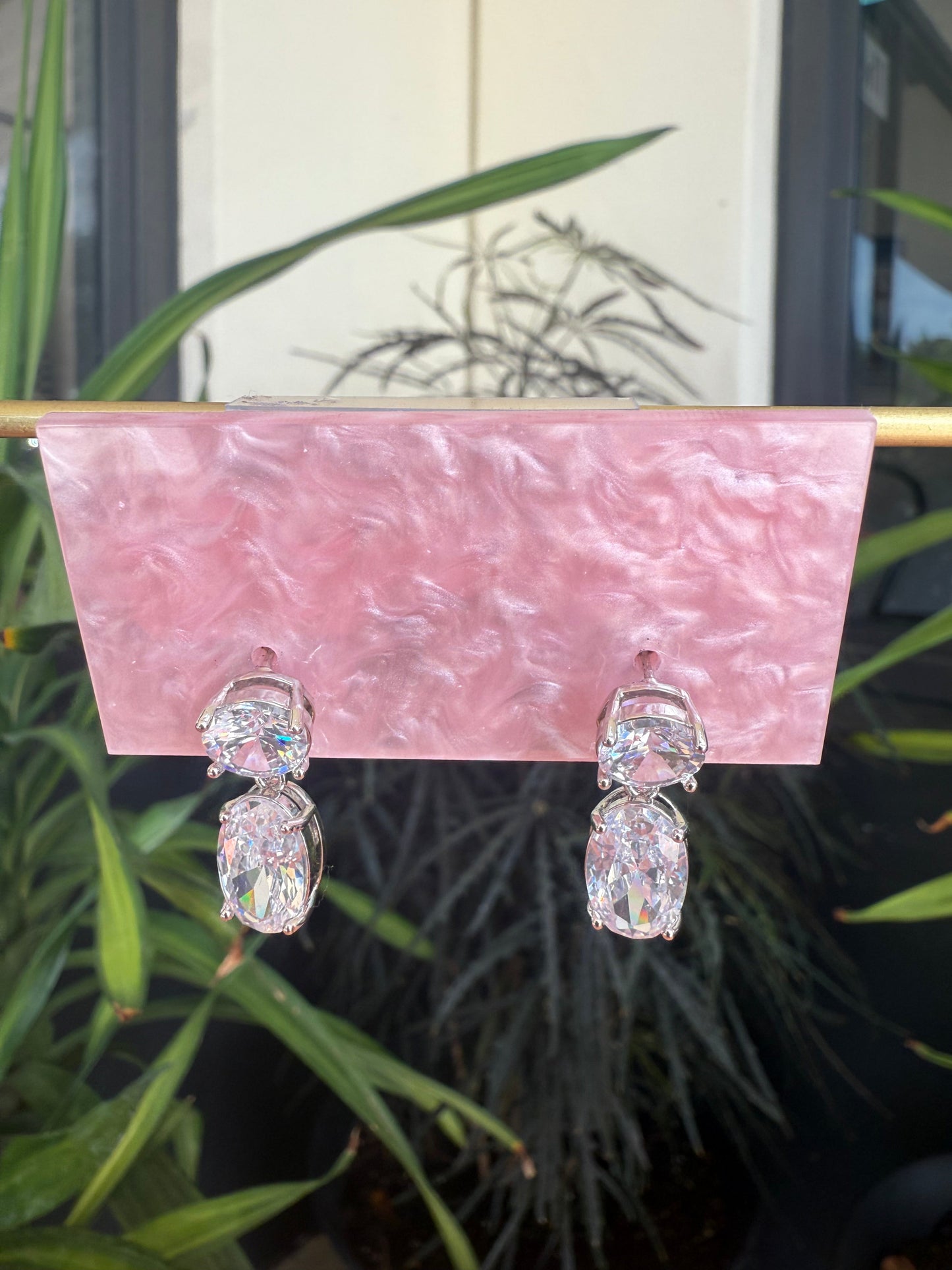 Diamond Drop Earrings Accessory Hoarder