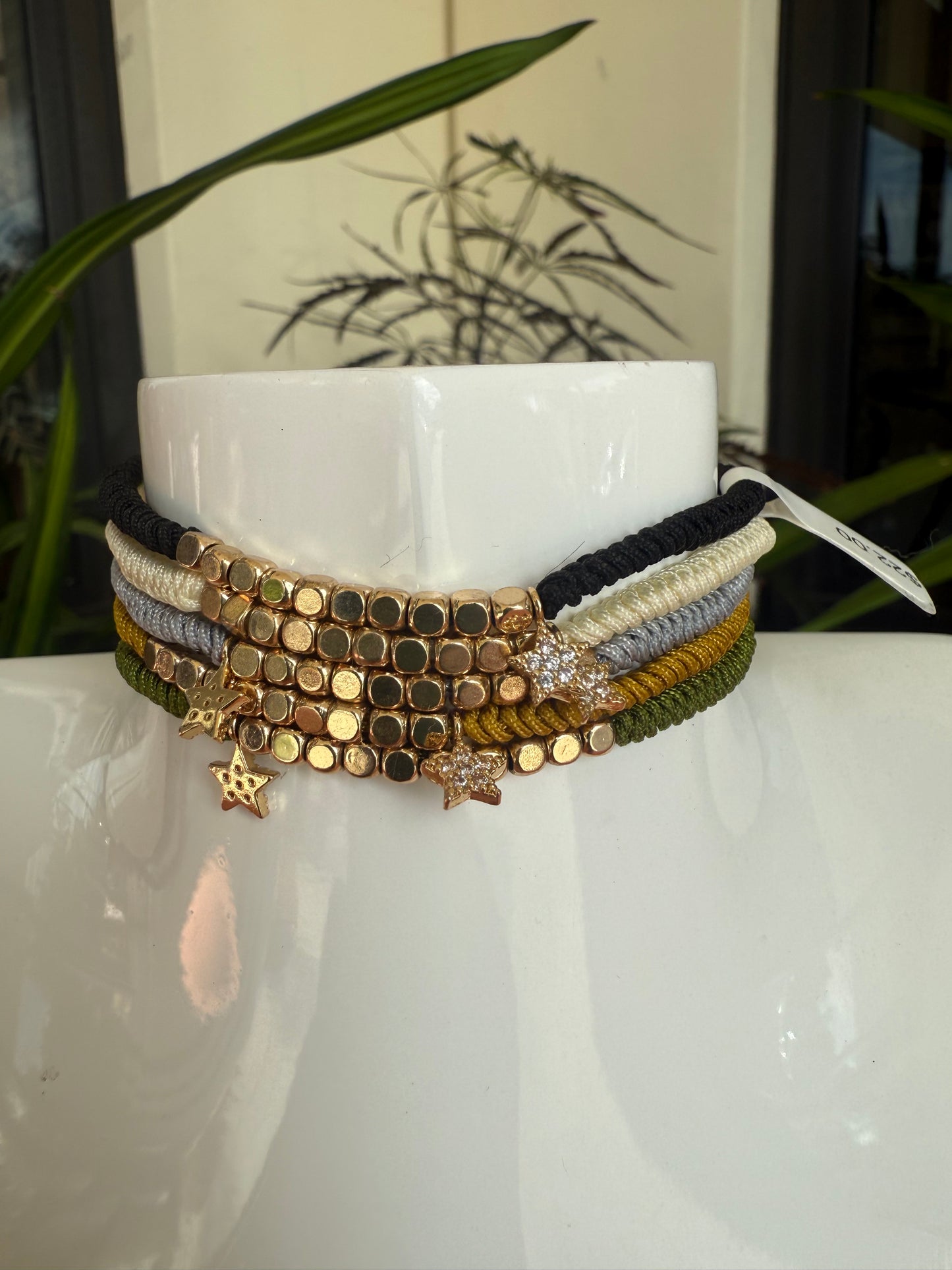 Rope Adjustable Bracelet with Star Charm