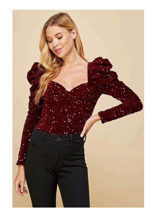 Lucia Sequin Top