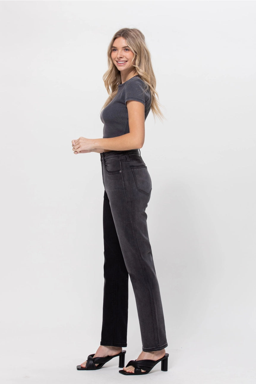 Tonya Two Tone High Rise Jeans