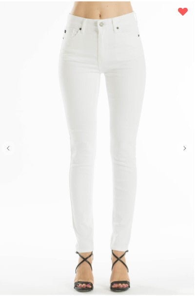 Betty High Rise Basic Super Skinny Denim - White