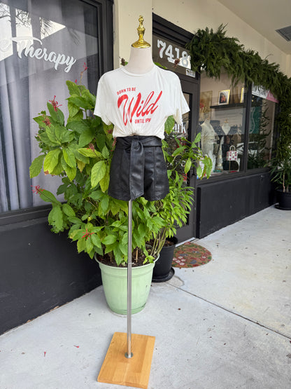 Jackie Leather Short