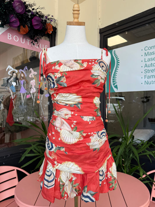 Lya Sea Shore Printed Balloon Dress