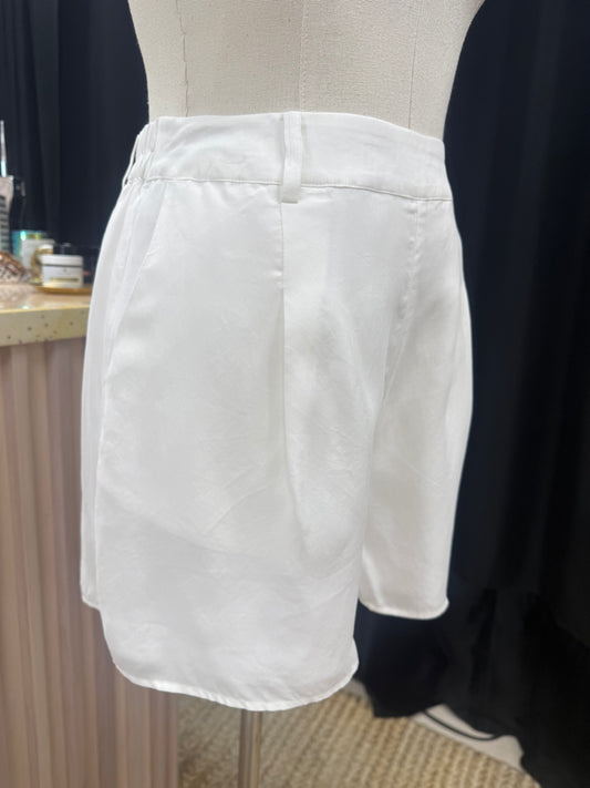 Heather Front Pleat Shorts