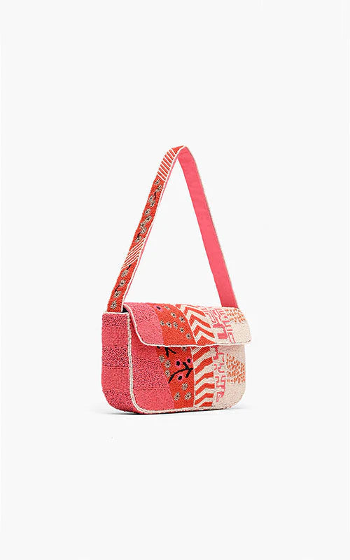 Tina Tigerlily Beaded Shoulder Bag