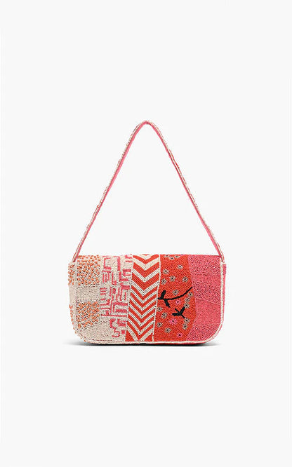 Tina Tigerlily Beaded Shoulder Bag