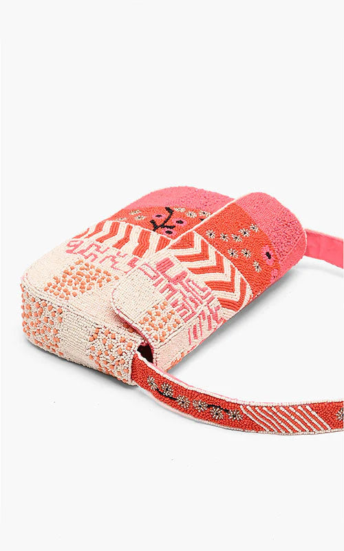 Tina Tigerlily Beaded Shoulder Bag