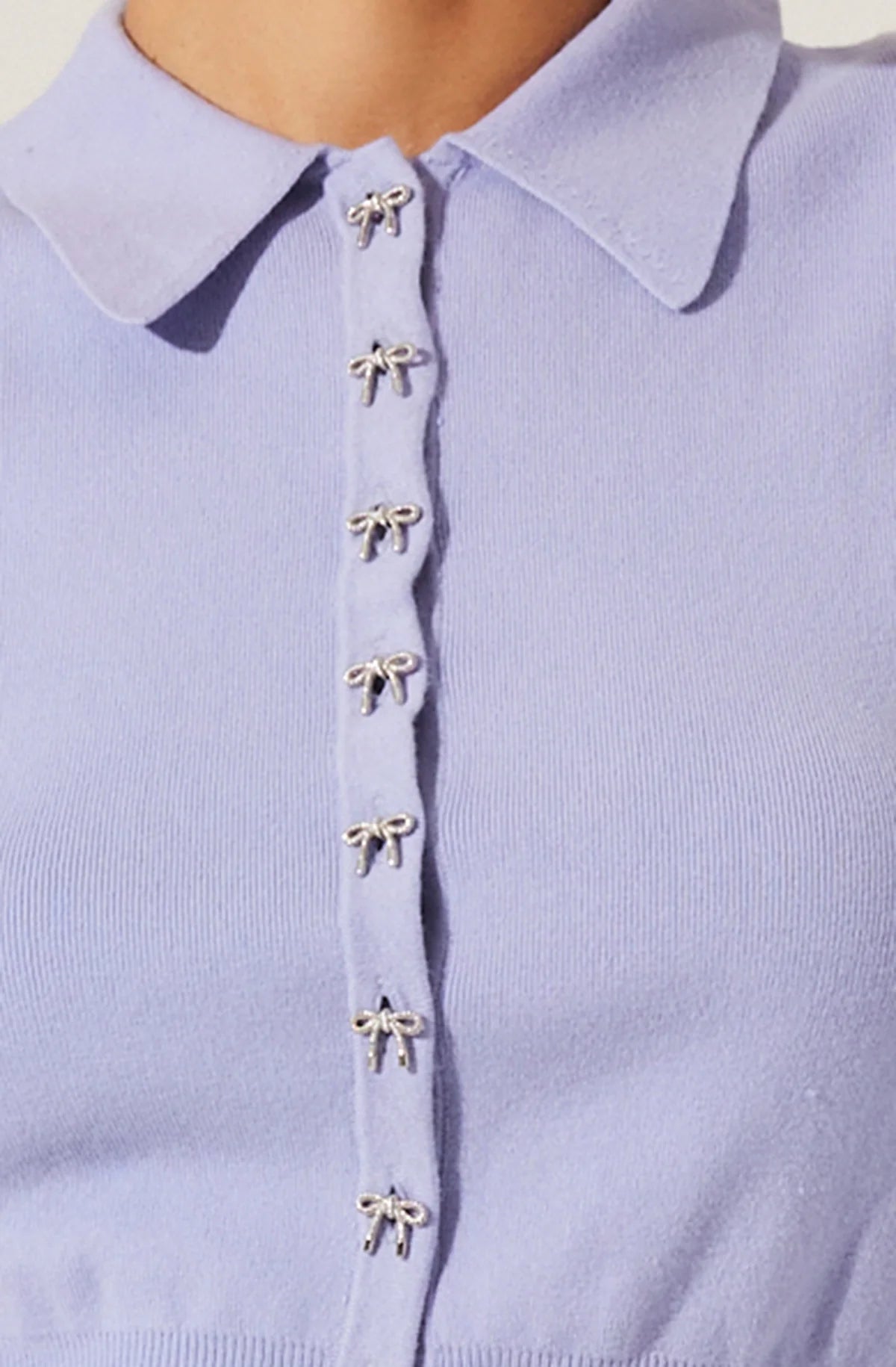 Scarlett Bow Embellished Sweater Top