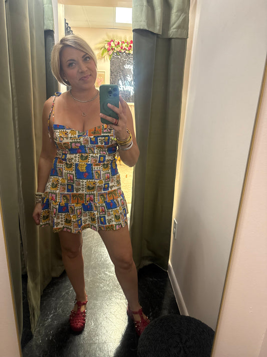 Bianka Printed Romper