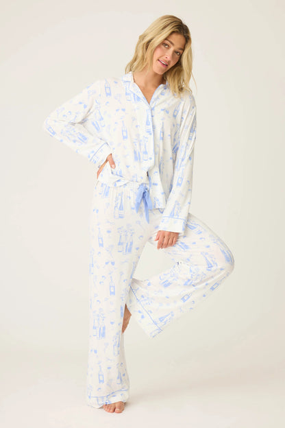 Darcie L/S &Pant Parisian Dreams Print,a staple for curated boutique fashion and chic affordable style available at your Womens Boutique West Palm Beach, FL.