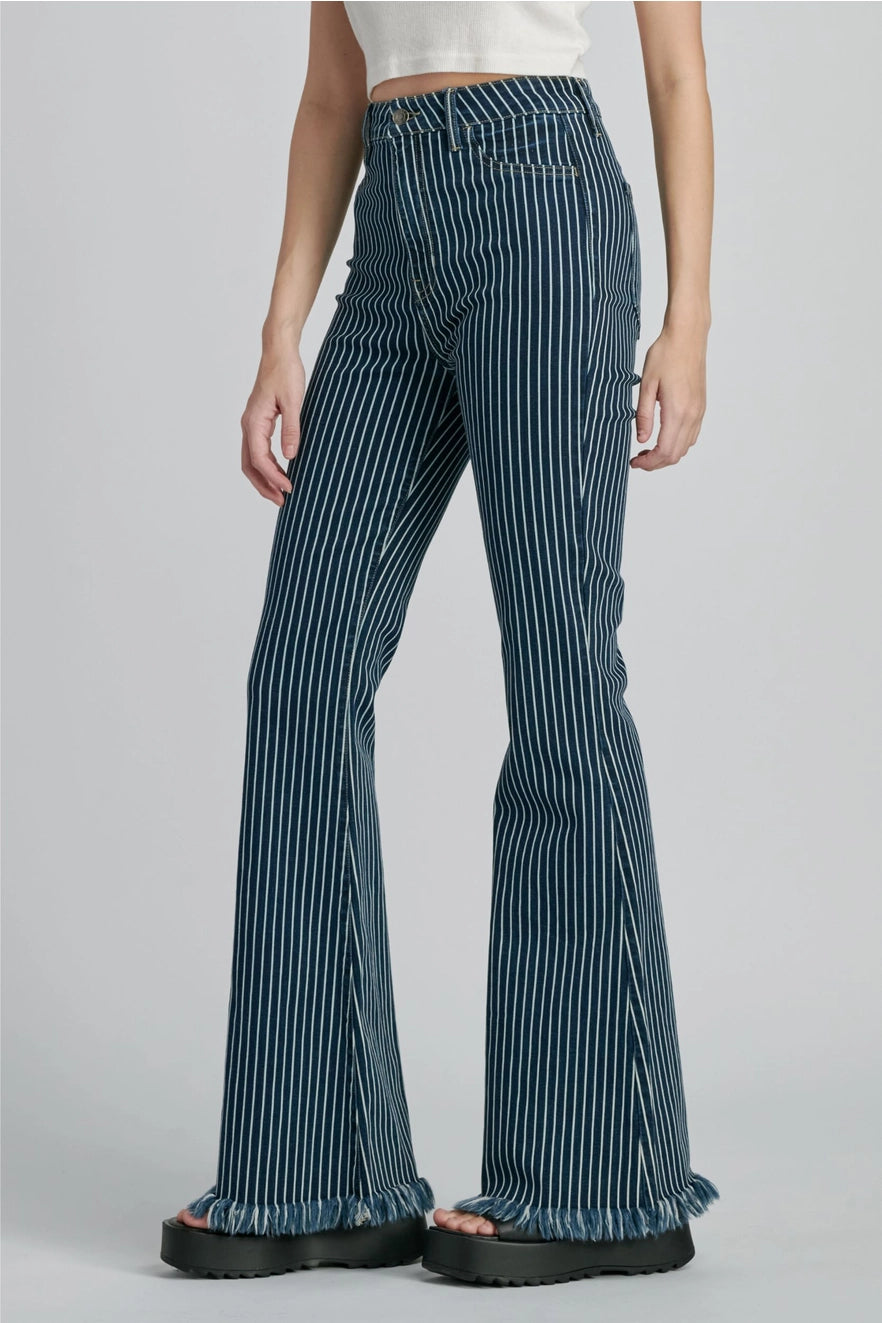 Striped flare jeans
High rise flare jeans
Dark wash flare jeans
Women's flare jeans
Statement jeans
Dark striped super flared jeans
Frayed hem flare jeans
Bold high rise jeans
Daring style jeans
Unique flare jeans
Fashion flare jeans
Striped jeans
Vertical striped jeans
High rise fit jeans
Wide leg flare jeans
Denim flare jeans
Stretch flare jeans
Fashion jeans
Stylish jeans
Going out jeans
Statement piece
Edgy jeans
Dark striped super flared jeans with a bold high rise waist and frayed hem