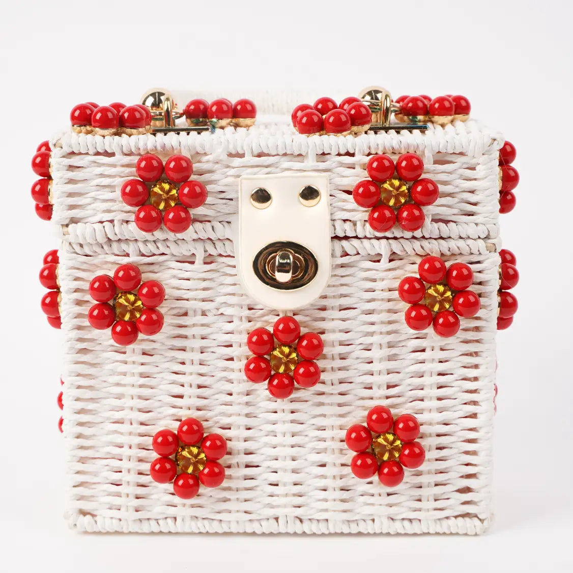 Dylan Daisy Wicker Tote,  a staple for curated boutique fashion and chic affordable style available at your Womens Boutique West Palm Beach, FL.