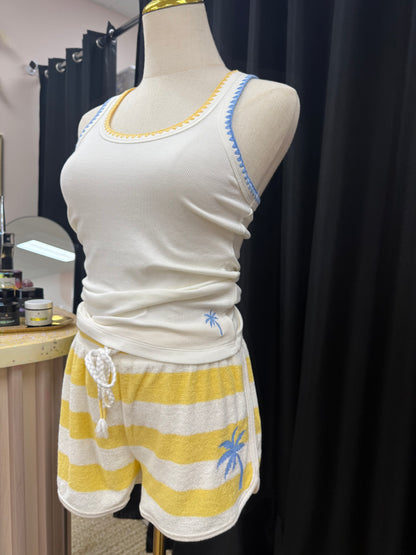 Charlee Cabana Embroidered Tank