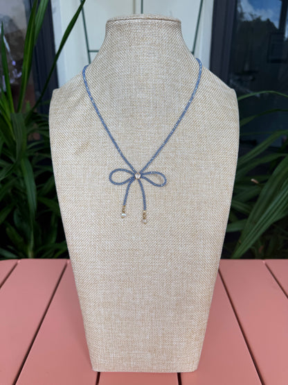 Bow Beaded Necklace Suzy T Designs