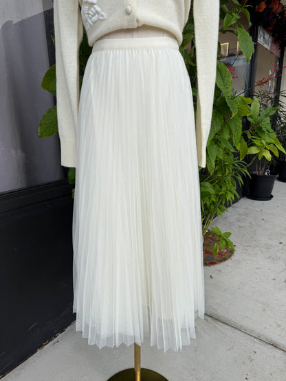Evelyn Pleated Tulle Skirt