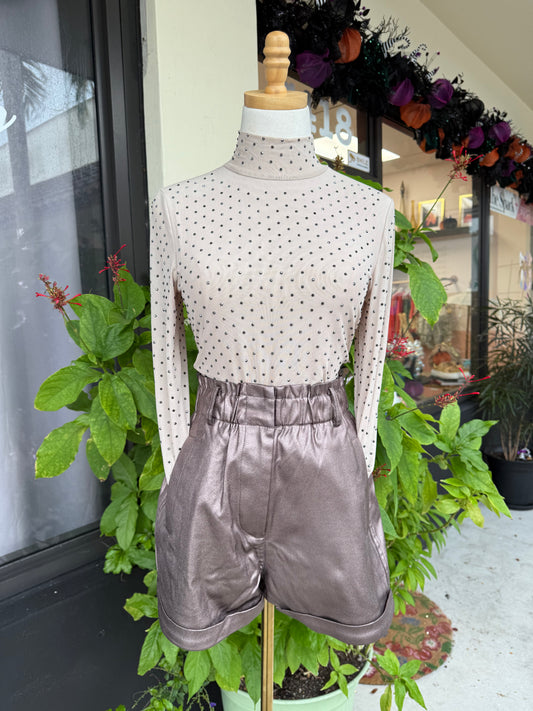 Suzy Sequined Mesh Top