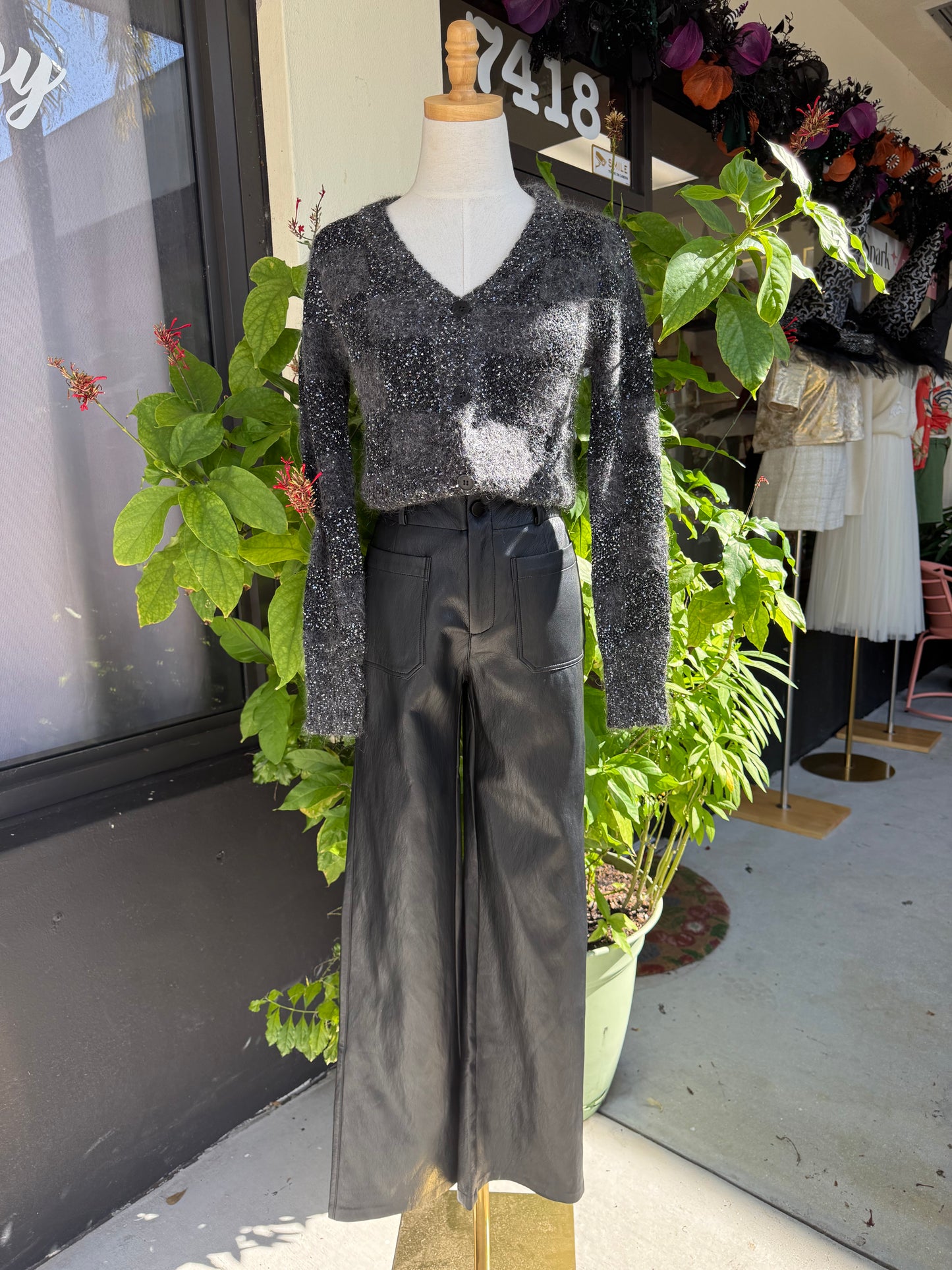 Geneveve Faux Leather Pant