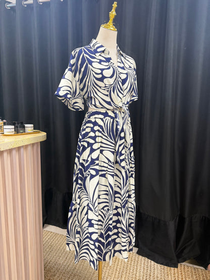 Pia Printed Midi Skirt