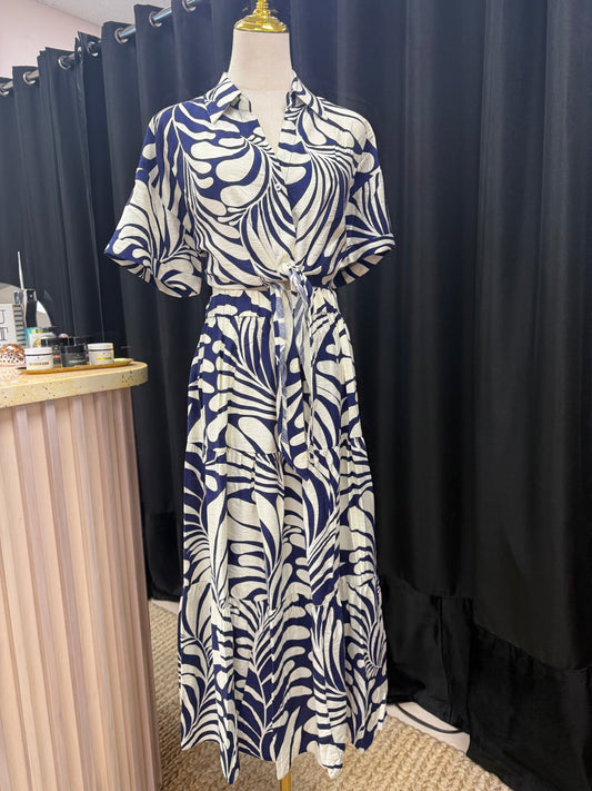 Pia Printed Midi Skirt
