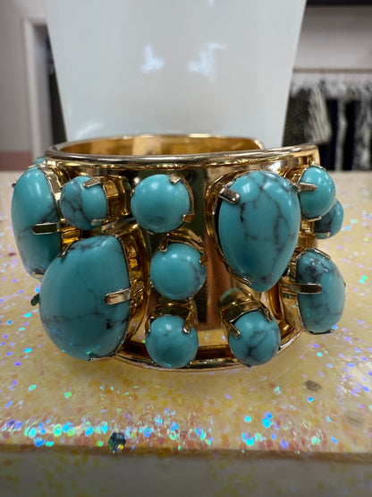 Turquoise Stone Cuff Bracelet Joan Consigned Jewelry