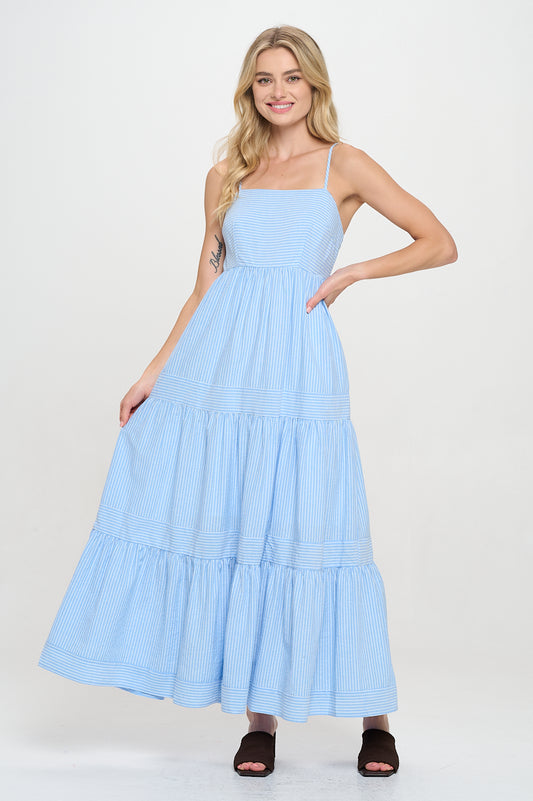 Nicko Striped Maxi Dress