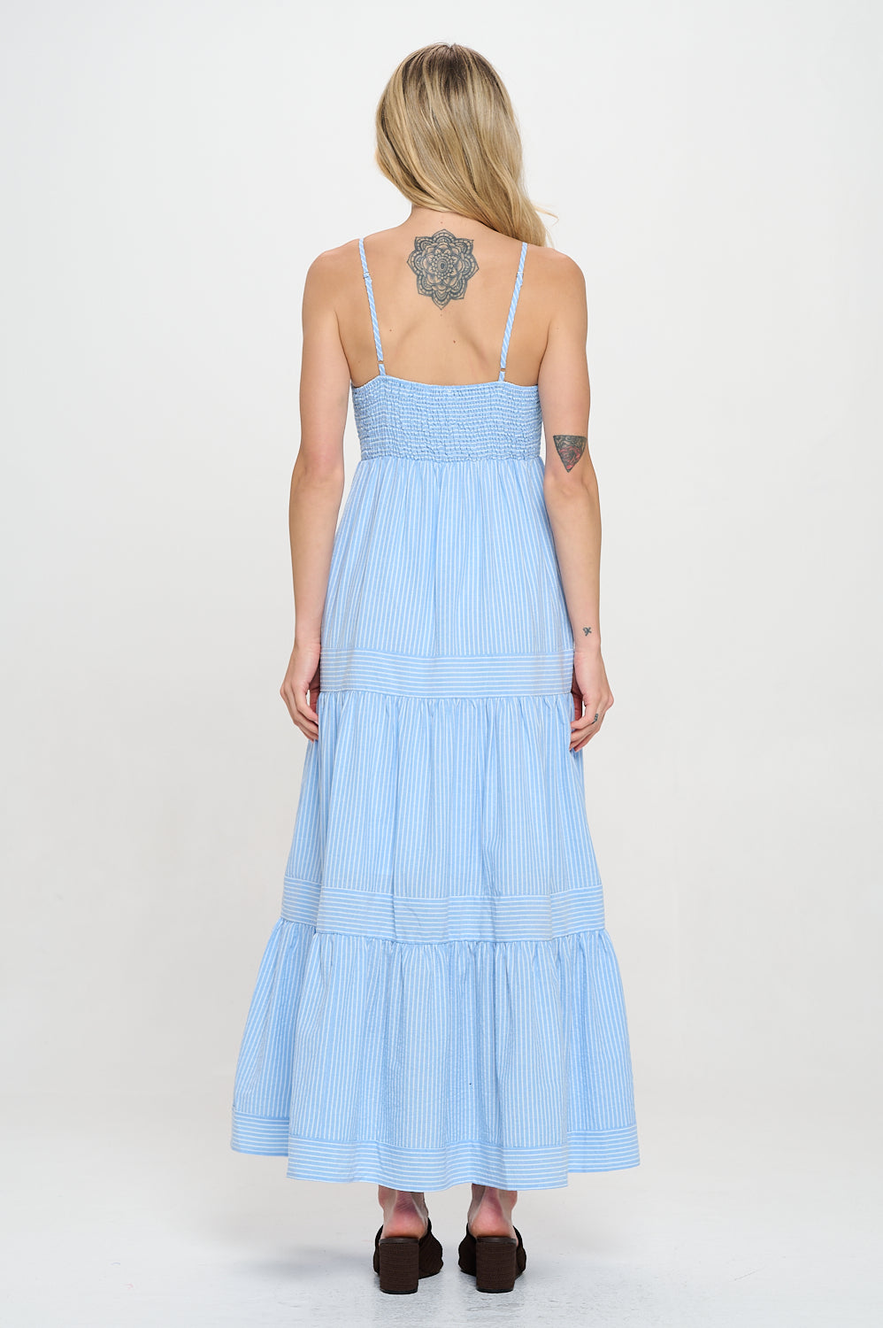 Nicko Striped Maxi Dress
