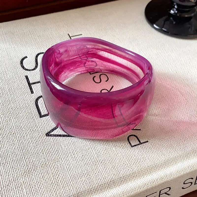  Mari Multi-color Wide Irregular Simple Acrylic Bracelets, a staple for curated boutique fashion and chic affordable style available at your Womens Boutique West Palm Beach, FL.

