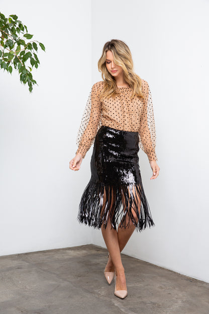 Chiara Sequin Skirt
