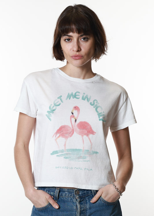 Frannie Flamingo Graphic Tee