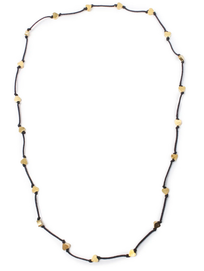 Gia Celestial Golden Heart Necklace