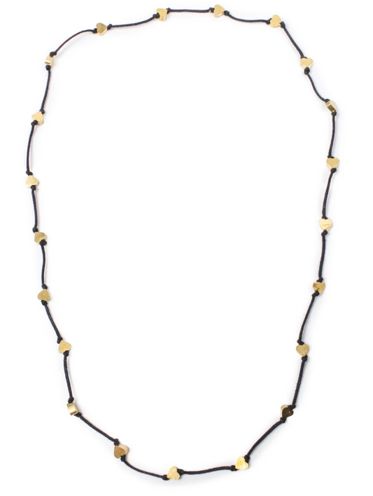 Gia Celestial Golden Heart Necklace
