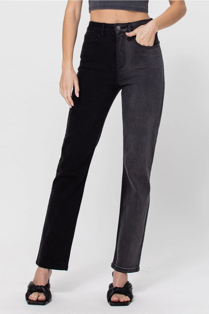 Tonya Two Tone High Rise Jeans