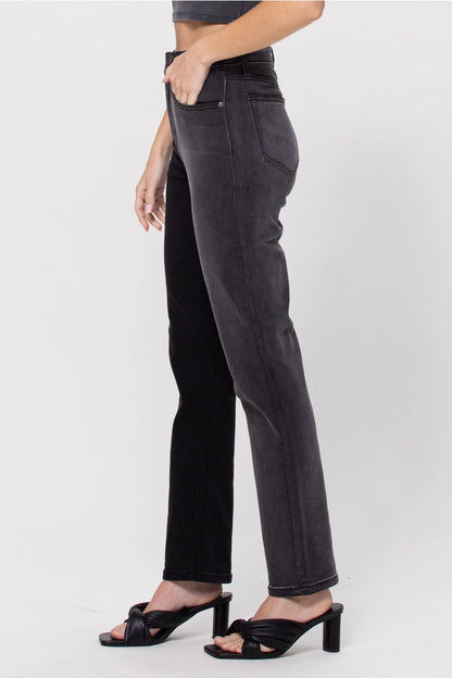 Tonya Two Tone High Rise Jeans
