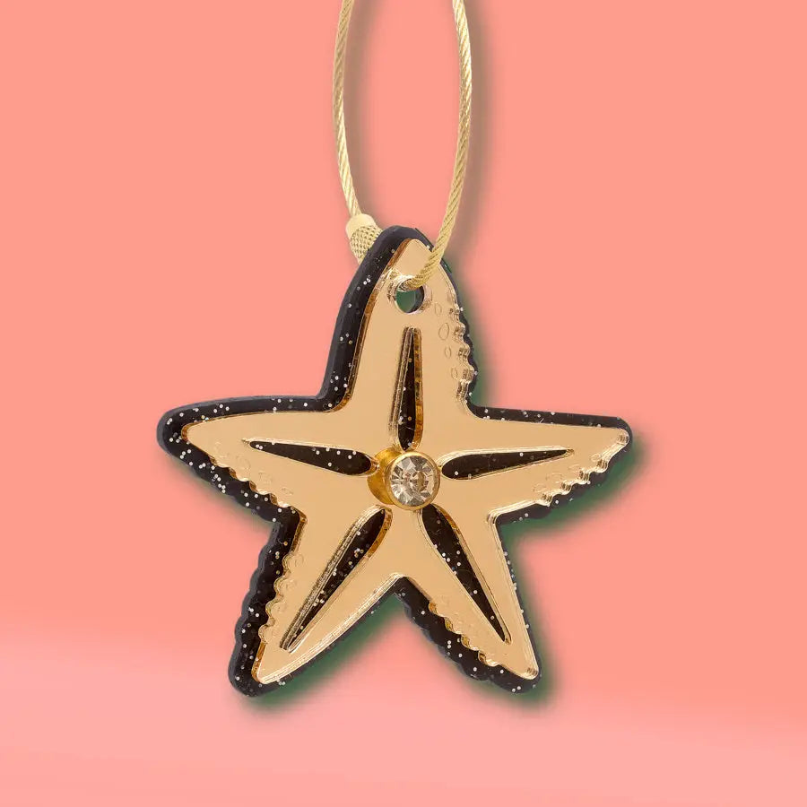 Starfish Keychain + Purse Charm