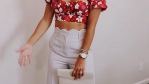 Lola Puff Sleeve Crop Top