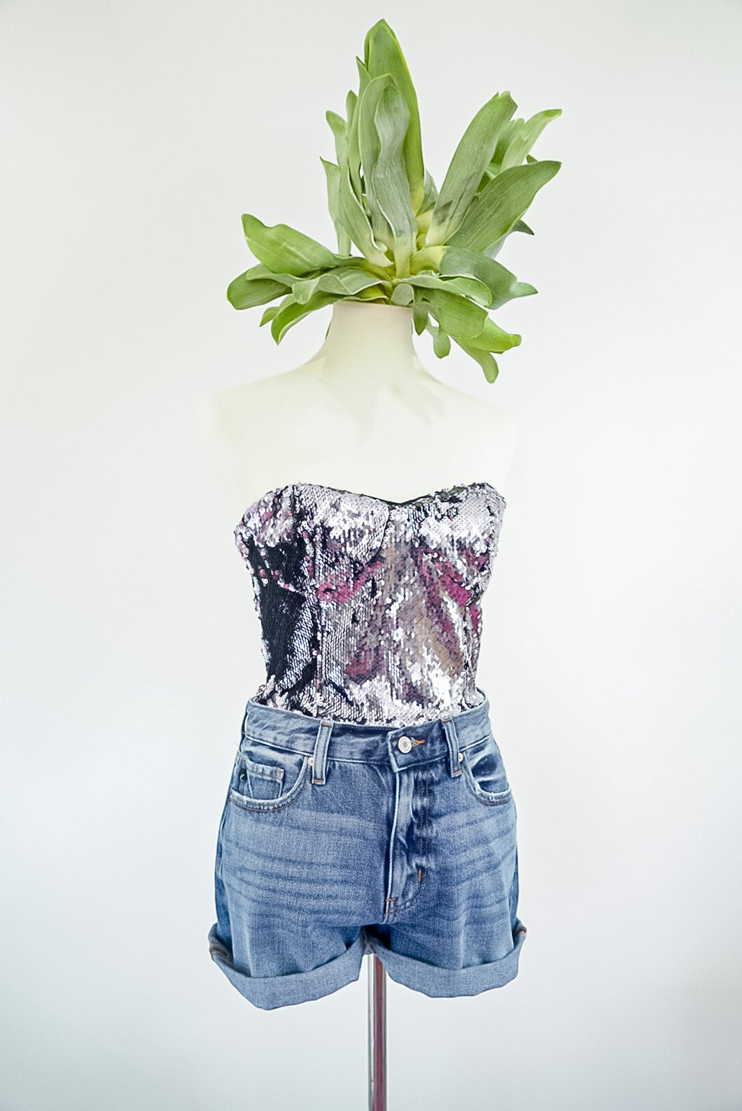 Elisa Sequined Bustier