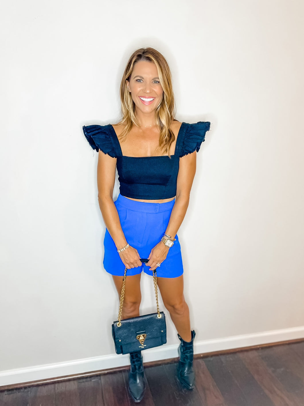 Brooke Ruffle Crop Top