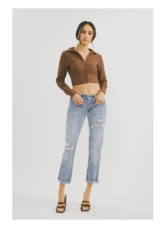 Rae Mid Rise Boyfriend Fit
